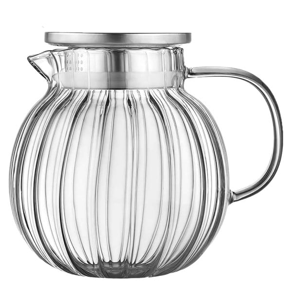 Ceainic cu filtru, Quasar & Co.®, cu capac, sticla borosilicata, 1200 ml, transparent Ibrice, Ceainice si infuzoare 2024-05-02