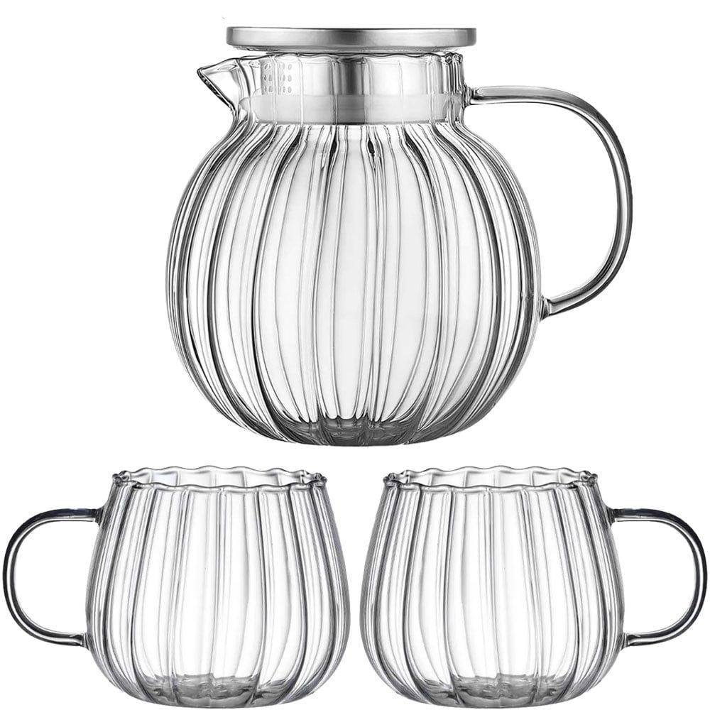Set ceainic cu 2 cani, Quasar & Co.®, cu filtru, capac, 1200 ml/2×400 ml, transparent 2