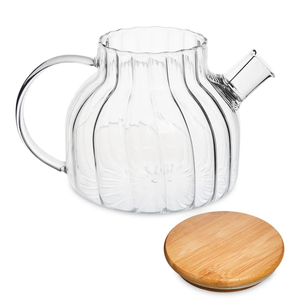 Ceainic, Quasar & Co.®, recipient pentru ceai/cafea cu filtru si capac, 950 ml, sticla borosilicata/bambus, transparent 3 Ceainic, Quasar & Co.®, recipient pentru ceai/cafea cu filtru si capac, 950 ml, sticla borosilicata/bambus, transparent 3