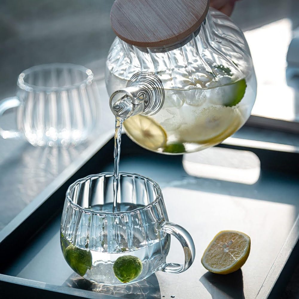 Ceainic, Quasar & Co.®, recipient pentru ceai/cafea cu filtru si capac, 950 ml, sticla borosilicata/bambus, transparent 7 Ceainic, Quasar & Co.®, recipient pentru ceai/cafea cu filtru si capac, 950 ml, sticla borosilicata/bambus, transparent 7