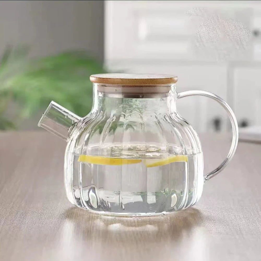 Set ceainic cu 2 cani, Quasar & Co.®, cu filtru si capac, 950 ml/2×400 ml, sticla borosilicate/bambus, transparent 5 Set ceainic cu 2 cani, Quasar & Co.®, cu filtru si capac, 950 ml/2×400 ml, sticla borosilicate/bambus, transparent 5