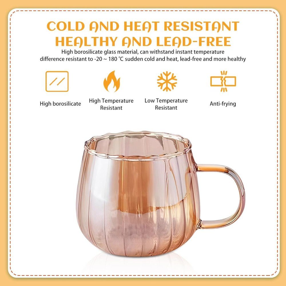 Set ceainic cu 4 cani, Quasar & Co.®, cu filtru, capac, 1600 ml/4×400 ml, sticla borosilicata/otel inoxidabil, amber 5