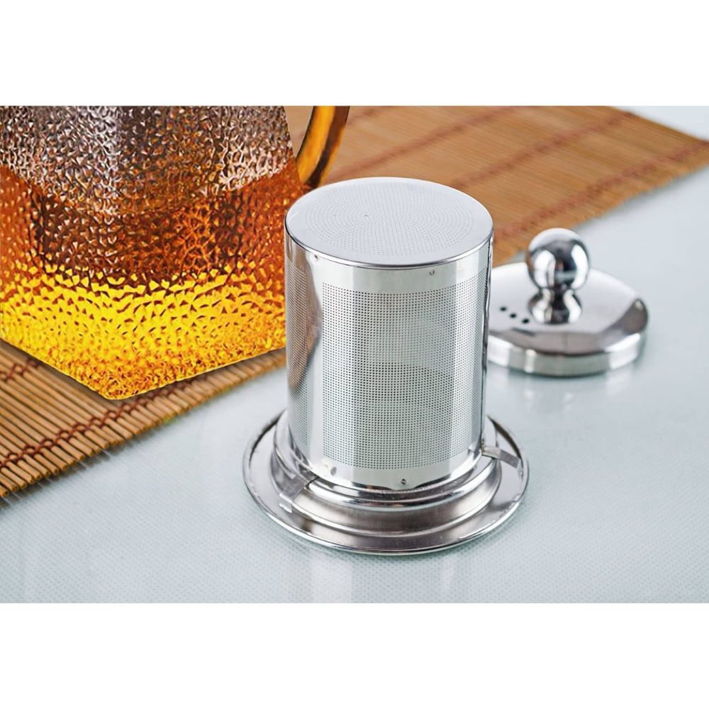 Set 2 ceainice, Quasar & Co.®, recipiente pentru ceai/cafea cu infuzor si capac, 1 x 650 ml, 1 x 750 ml, sticla borosilicata/otel inoxidabil, transparent 9