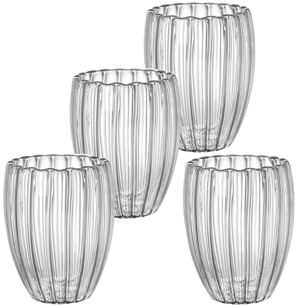 Set 4 pahare cu pereti dubli, Quasar & Co.®, termorezistente, model stripe, 4×270 ml, sticla, transparent 2 Set 4 pahare cu pereti dubli, Quasar & Co.®, termorezistente, model stripe, 4×270 ml, sticla, transparent 2
