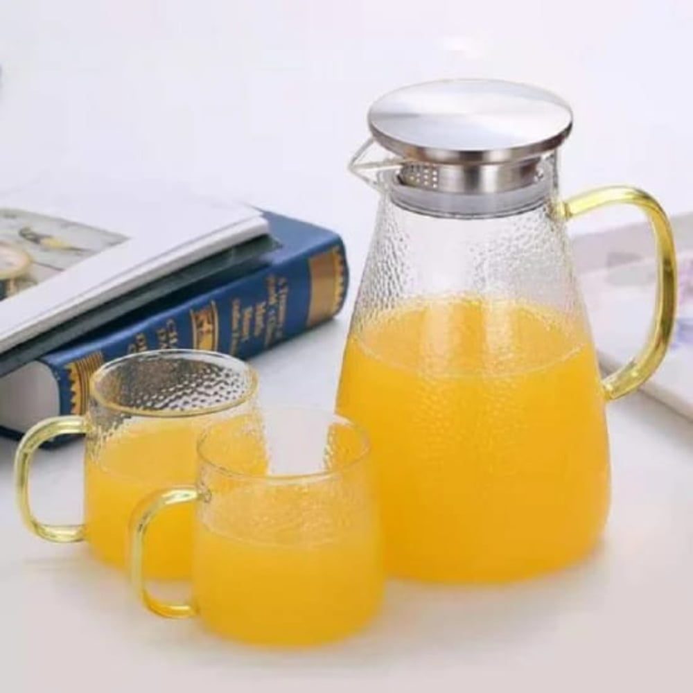 Set ceainic cu 4 cani, Quasar & Co.®, cu filtru, capac, 2000 ml/4×400 ml, sticla borosilicata/otel inoxidabil, transparent 5