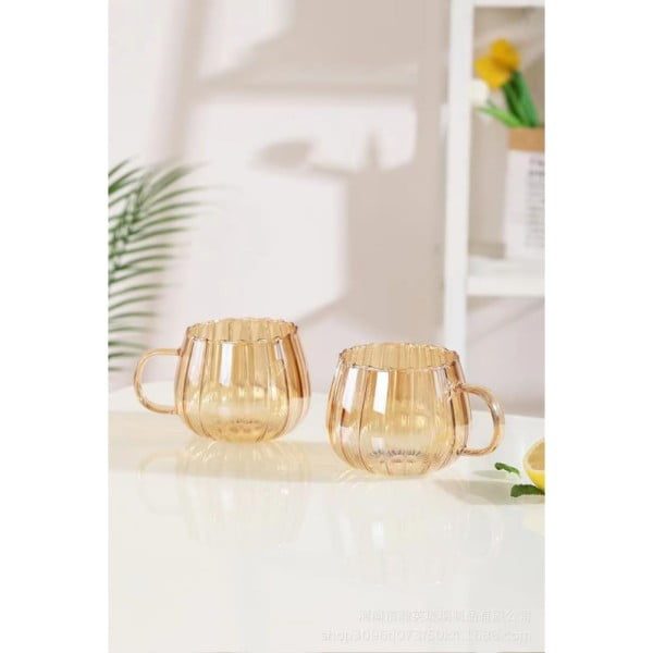 Set ceainic cu 2 cani, Quasar & Co.®, cu filtru, capac, sticla borosilicata/otel inoxidabil, 1200 ml/2x400 ml, amber - imagine 9