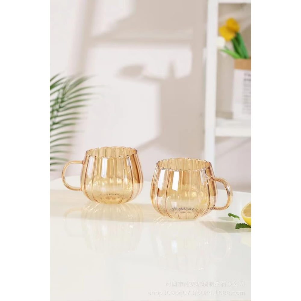 Set ceainic cu 2 cani, Quasar & Co.®, cu filtru, capac, sticla borosilicata/otel inoxidabil, 1200 ml/2×400 ml, amber 9