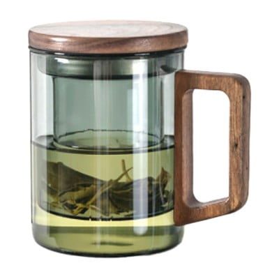 Cana cu infuzor, Quasar & Co.®, recipient pentru ceai/cafea, capac si maner, 400 ml, sticla borosilicata/lemn acacia, gri grafit 9 Cana cu infuzor, Quasar & Co.®, recipient pentru ceai/cafea, capac si maner, 400 ml, sticla borosilicata/lemn acacia, gri grafit 9