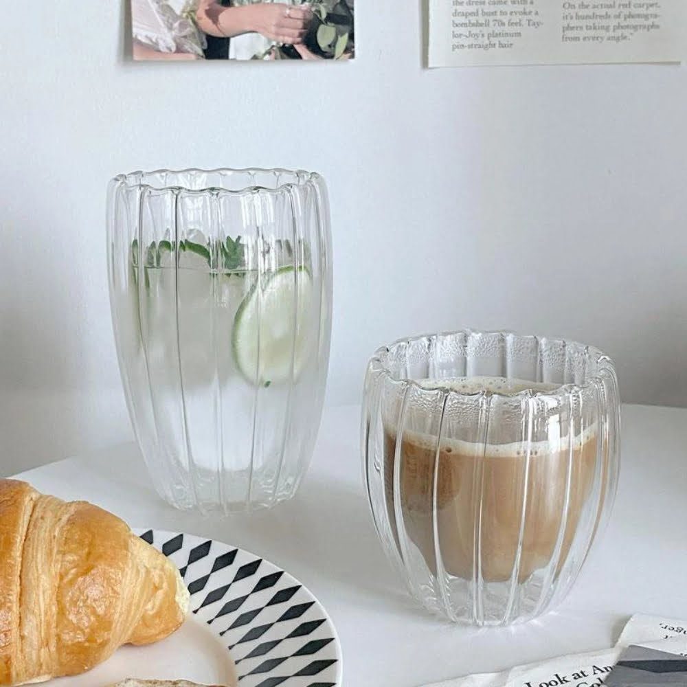 Set 4 pahare cu pereti dubli, Quasar & Co.®, termorezistente, model stripe, 2×210 ml/2×270 ml, sticla borosilicata, transparent 5 Set 4 pahare cu pereti dubli, Quasar & Co.®, termorezistente, model stripe, 2×210 ml/2×270 ml, sticla borosilicata, transparent 5