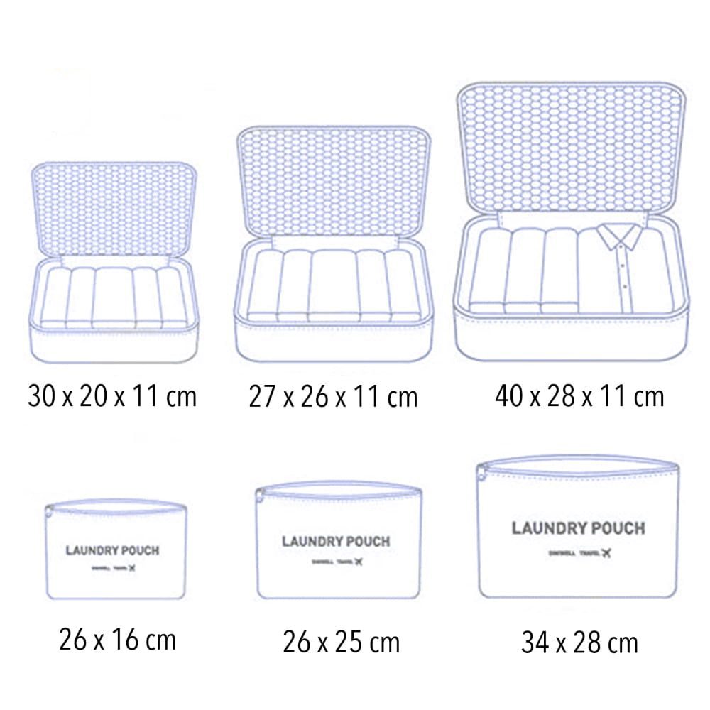 Set 6 huse organizare bagaj si 2 gentute cosmetice calatorie, Quasar & Co.®, pretabile voiaj, accesorii valiza/troler, bleumarin 11 Set 6 huse organizare bagaj si 2 gentute cosmetice calatorie, Quasar & Co.®, pretabile voiaj, accesorii valiza/troler, bleumarin 11