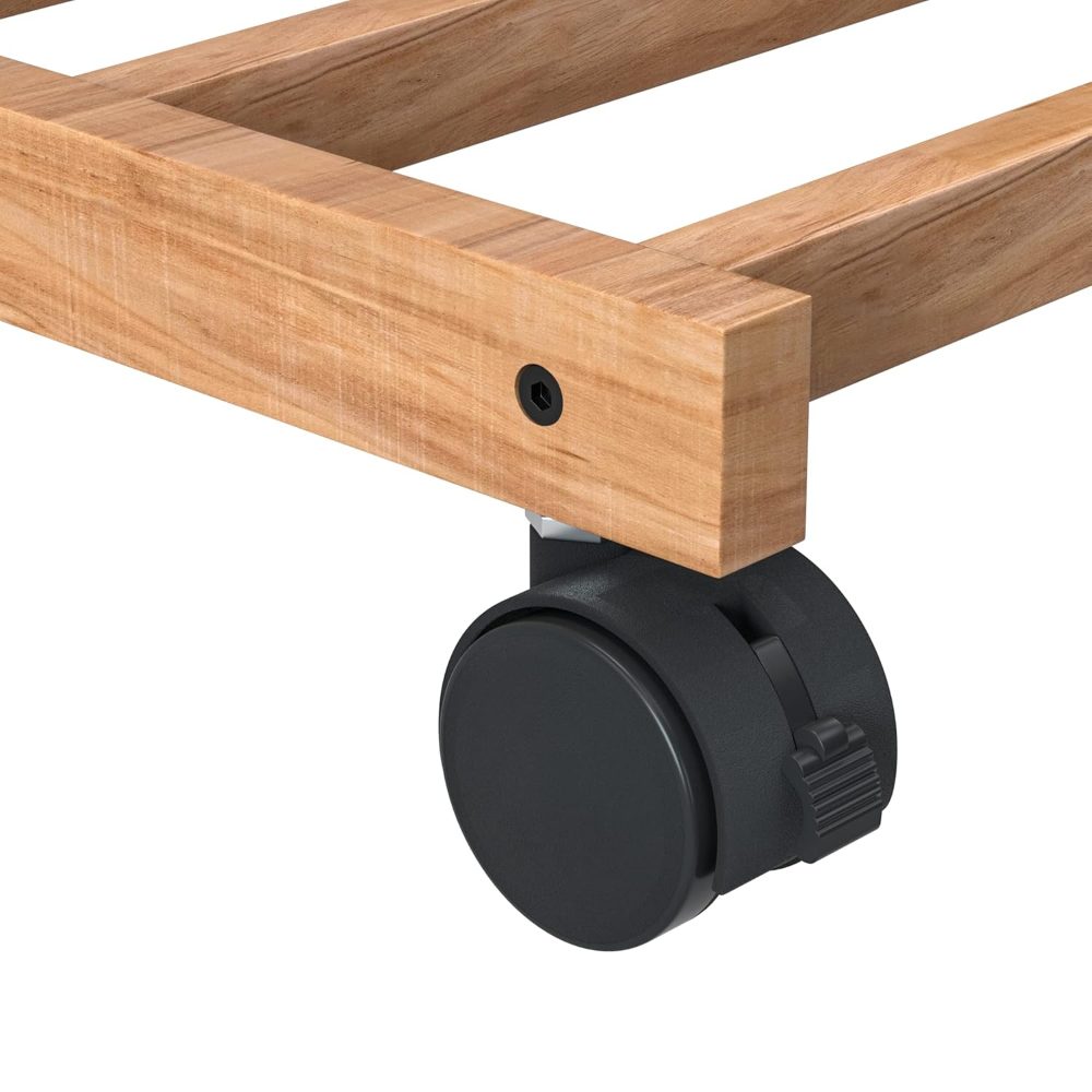 Cuier hol, Quasar & Co.®, cu roti, pretabil imbracaminte/incaltaminte, bambus, 100 x 35 x 155 cm, natur 10 Cuier hol, Quasar & Co.®, cu roti, pretabil imbracaminte/incaltaminte, bambus, 100 x 35 x 155 cm, natur 10
