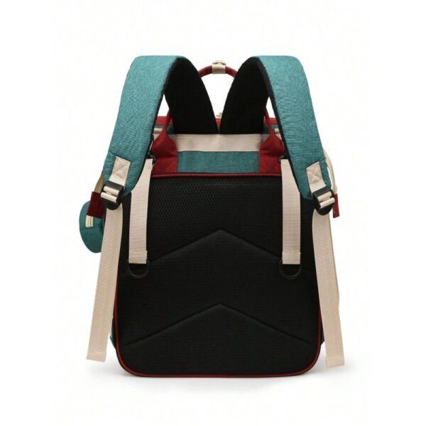 Geanta/rucsac, Quasar & Co.®, cu port USB si 14 compartimente, textil, 40 x 30 x 14 cm, multicolor - imagine 4