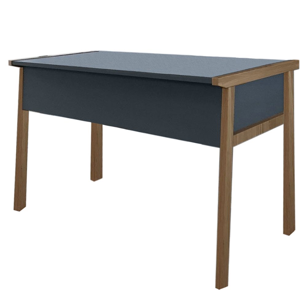 Birou, Quasar & Co.®, mobilier living/office, 120 x 60 x 74 cm, MDF, gri/nuc natur 2 Birou, Quasar & Co.®, mobilier living/office, 120 x 60 x 74 cm, MDF, gri/nuc natur 2