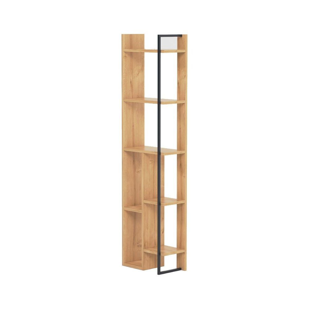 Raft de colt, Quasar & Co.®, mobilier living/dormitor, 42 x 23 x 160 cm, MDF, stejar bej 3