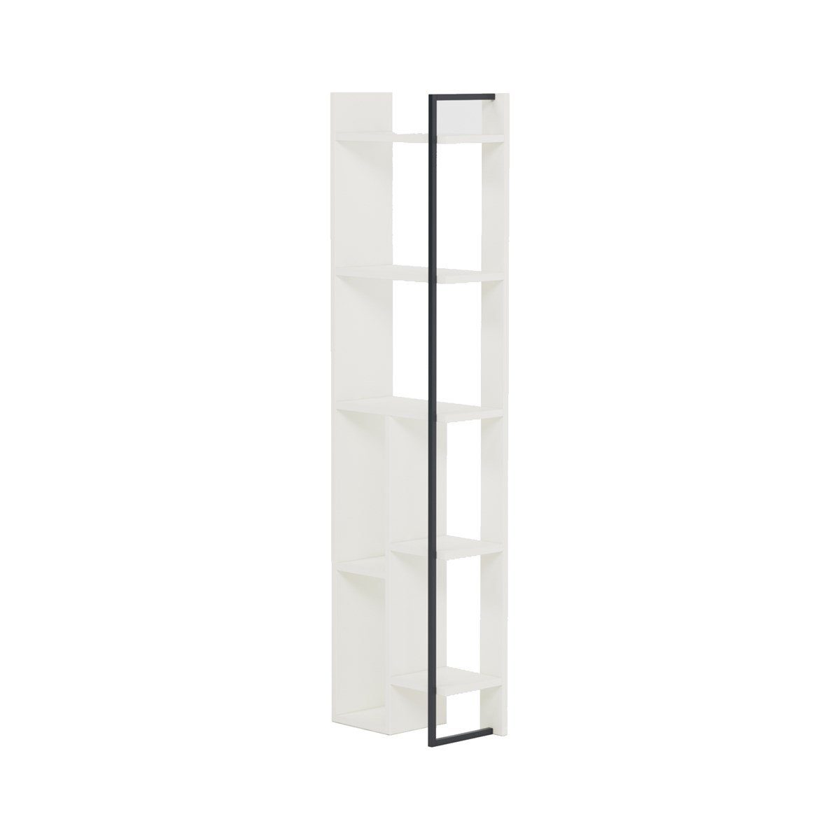 Raft de colt, Quasar & Co.®, mobilier living/dormitor, 42 x 23 x 160 cm, MDF, alb mat 3