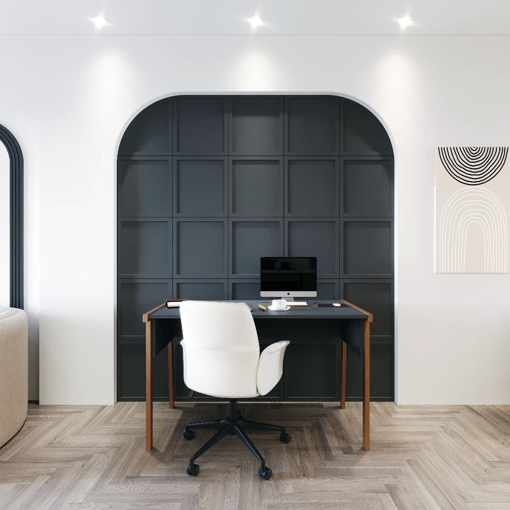 Birou, Quasar & Co.®, mobilier living/office, 120 x 60 x 74 cm, MDF, gri/nuc natur 5 Birou, Quasar & Co.®, mobilier living/office, 120 x 60 x 74 cm, MDF, gri/nuc natur 5