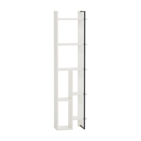 Raft de colt, Quasar & Co.®, mobilier living/dormitor, 42 x 23 x 160 cm, MDF, alb mat - imagine 2
