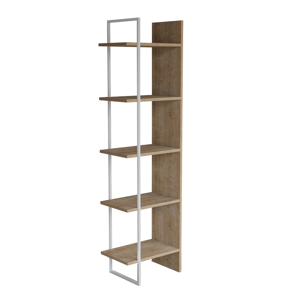 Raft de colt, Quasar & Co.®, mobilier living/dormitor, 45 x 30 x 171 cm, MDF, stejar natural 2