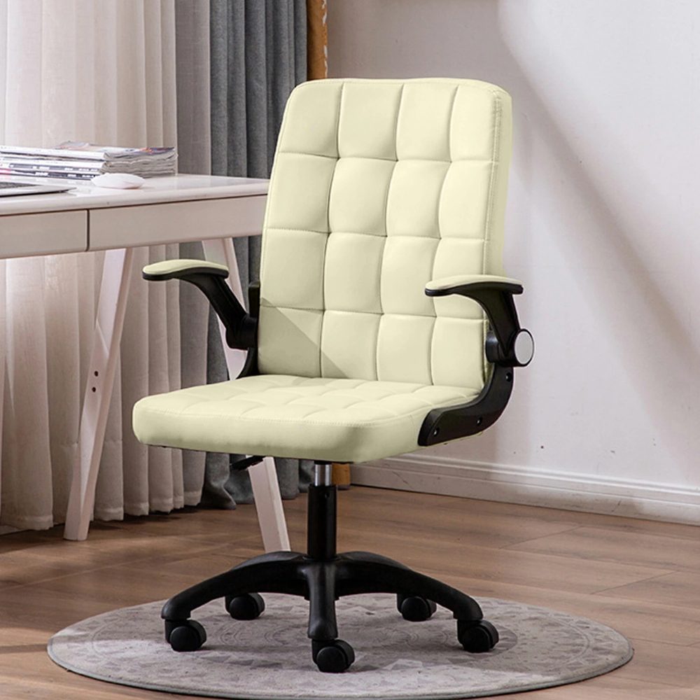Scaun de birou, Quasar & Co.®, ergonomic, manere rabatabile, sezut si spatar buretat, inaltime reglabila, scaune 5 roti pivotante, rotativ, sistem rotire 360°, piele ecologica, GAMA, crem 8 Scaun de birou, Quasar & Co.®, ergonomic, manere rabatabile, sezut si spatar buretat, inaltime reglabila, scaune 5 roti pivotante, rotativ, sistem rotire 360°, piele ecologica, GAMA, crem 8