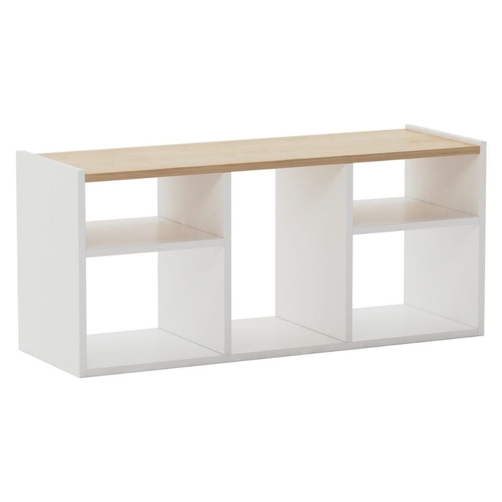 Comoda TV, Quasar & Co.®, mobilier living/dormitor/camera copilului, cu sertare, 103.6 x 35 x 46 cm, MDF, alb mat/stejar 8 Comoda TV, Quasar & Co.®, mobilier living/dormitor/camera copilului, cu sertare, 103.6 x 35 x 46 cm, MDF, alb mat/stejar 8