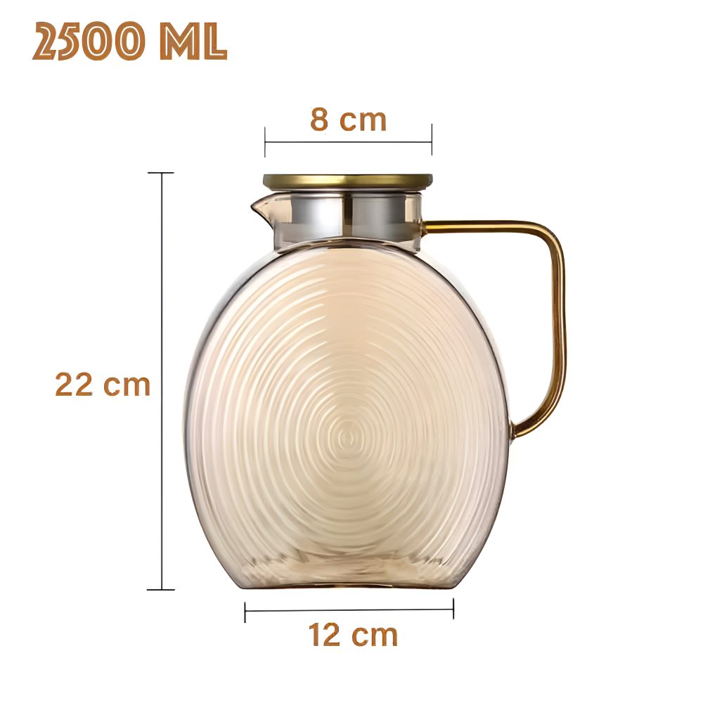 Carafa, Quasar & Co.®, cu capac, ingusta-depozitare pe usa frigiderului, sticla, 2500 ml, amber 11 Carafa, Quasar & Co.®, cu capac, ingusta-depozitare pe usa frigiderului, sticla, 2500 ml, amber 11