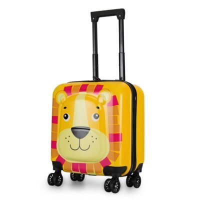 Troler cabina avion, Quasar & Co.®, Model Lion, 4 roti duble cu rotatie 360°, maner telescopic, cifru, 44x34x23 cm, ABS, galben/ciclam 11 Troler cabina avion, Quasar & Co.®, Model Lion, 4 roti duble cu rotatie 360°, maner telescopic, cifru, 44x34x23 cm, ABS, galben/ciclam 11