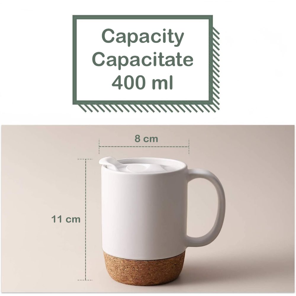Set 4 cani cafea/ceai, Quasar & Co.®, pretabile voiaj/calatorie, cu capac to go, baza de pluta, ceramica, 400 ml, alb 9 Set 4 cani cafea/ceai, Quasar & Co.®, pretabile voiaj/calatorie, cu capac to go, baza de pluta, ceramica, 400 ml, alb 9