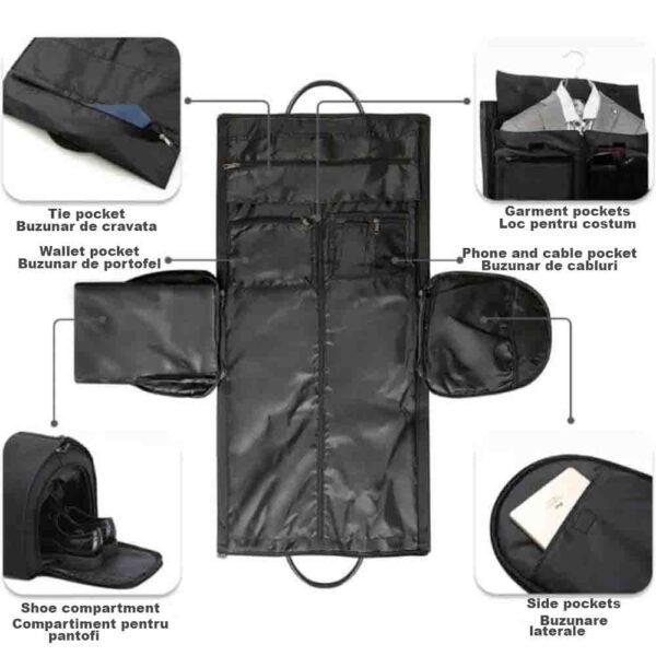 Geanta smart business pentru voiaj, Quasar & Co.®, compartiment