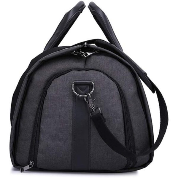Geanta smart business pentru voiaj, Quasar & Co.®, compartiment special pentru transport costum si pantofi, poliester, 57 x 34 x 33 cm, negru - imagine 4