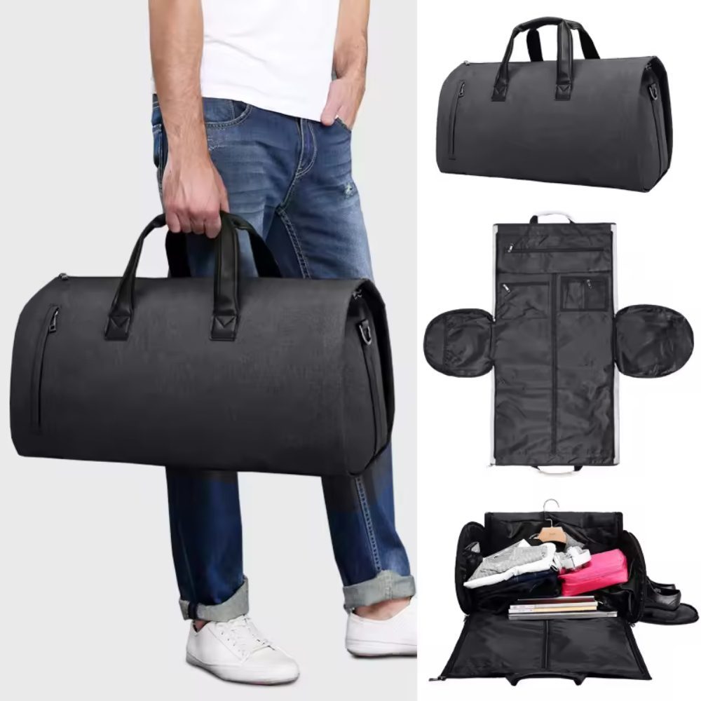 Geanta smart business pentru voiaj, Quasar & Co.®, compartiment special pentru transport costum si pantofi, poliester, 57 x 34 x 33 cm, negru 7 Geanta smart business pentru voiaj, Quasar & Co.®, compartiment special pentru transport costum si pantofi, poliester, 57 x 34 x 33 cm, negru 7