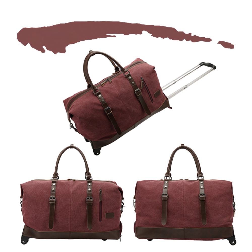 Geanta voiaj, Quasar & Co.®, tip troler, duffle, 57x39x25 cm