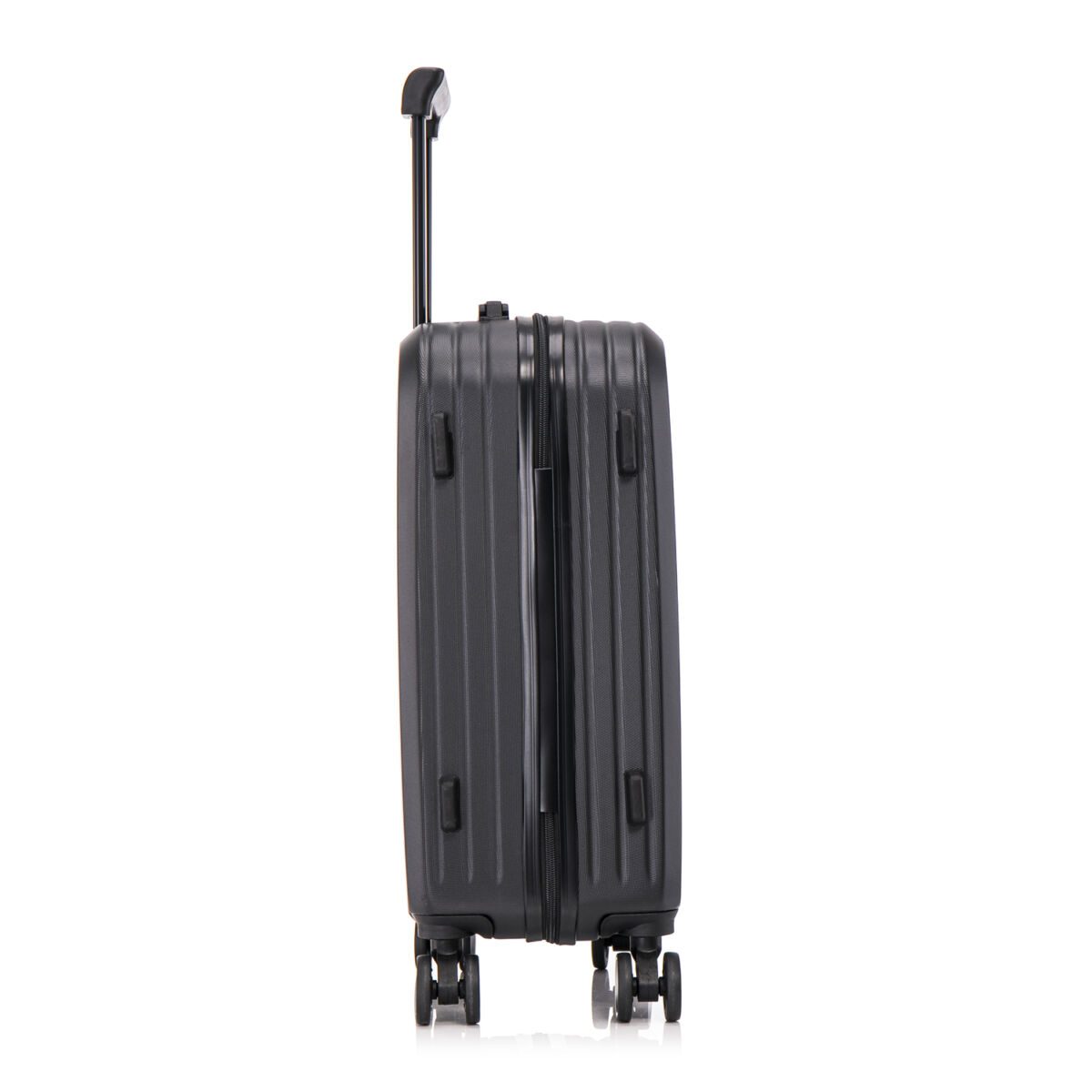 Troler cabina avion Quasar & Co.®, 55x35x22cm, bagaj de mana, troller cu fermoar antifurt, cifru, maner telescopic lung, geamantan cu 4 roti duble silentioase 360°, valiza ABS 2.8 mm, rezistent, port USB, suport de pahar, 10kg, Legend, Negru 5 Troler cabina avion Quasar & Co.®, 55x35x22cm, bagaj de mana, troller cu fermoar antifurt, cifru, maner telescopic lung, geamantan cu 4 roti duble silentioase 360°, valiza ABS 2.8 mm, rezistent, port USB, suport de pahar, 10kg, Legend, Negru 5