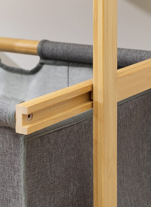 Raft depozitare, Quasar & Co.®, cu 2 sertare, universal, 45 x 32 x 70 cm, bambus/textil, natur/gri 9 Raft depozitare, Quasar & Co.®, cu 2 sertare, universal, 45 x 32 x 70 cm, bambus/textil, natur/gri 9