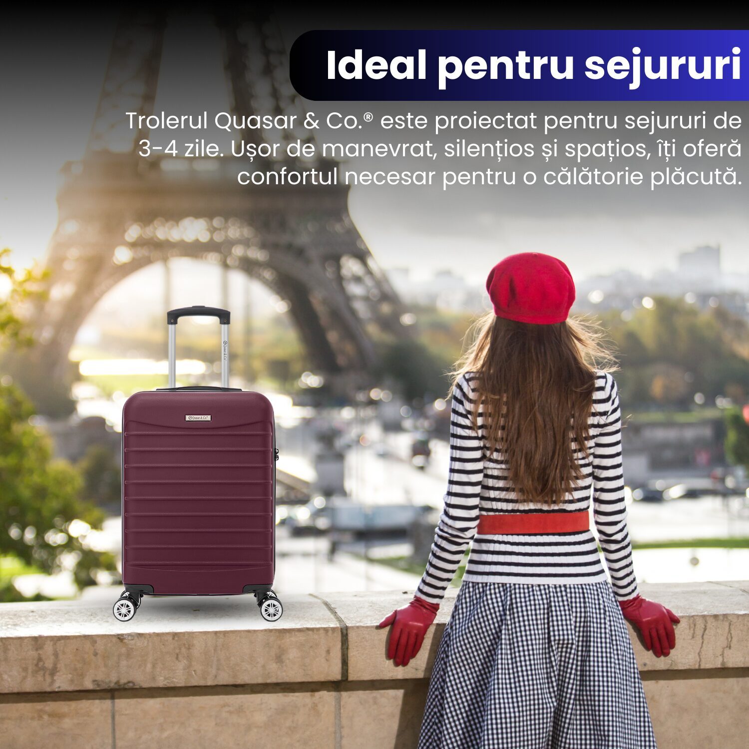 Trolerul LINE Asigura Siguranta Clientului Este Asigurata De Fermoar Antifurt, Incuietoare Cu Cifru Si Captuseala Buretata