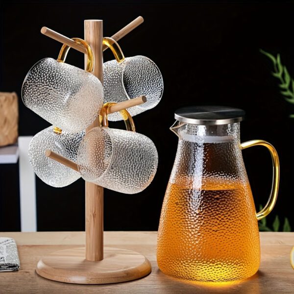 Set 6 cani, Quasar & Co.®, termorezistente, cafea/ceai, 300 ml, sticla borosilicata, transparent - imagine 5