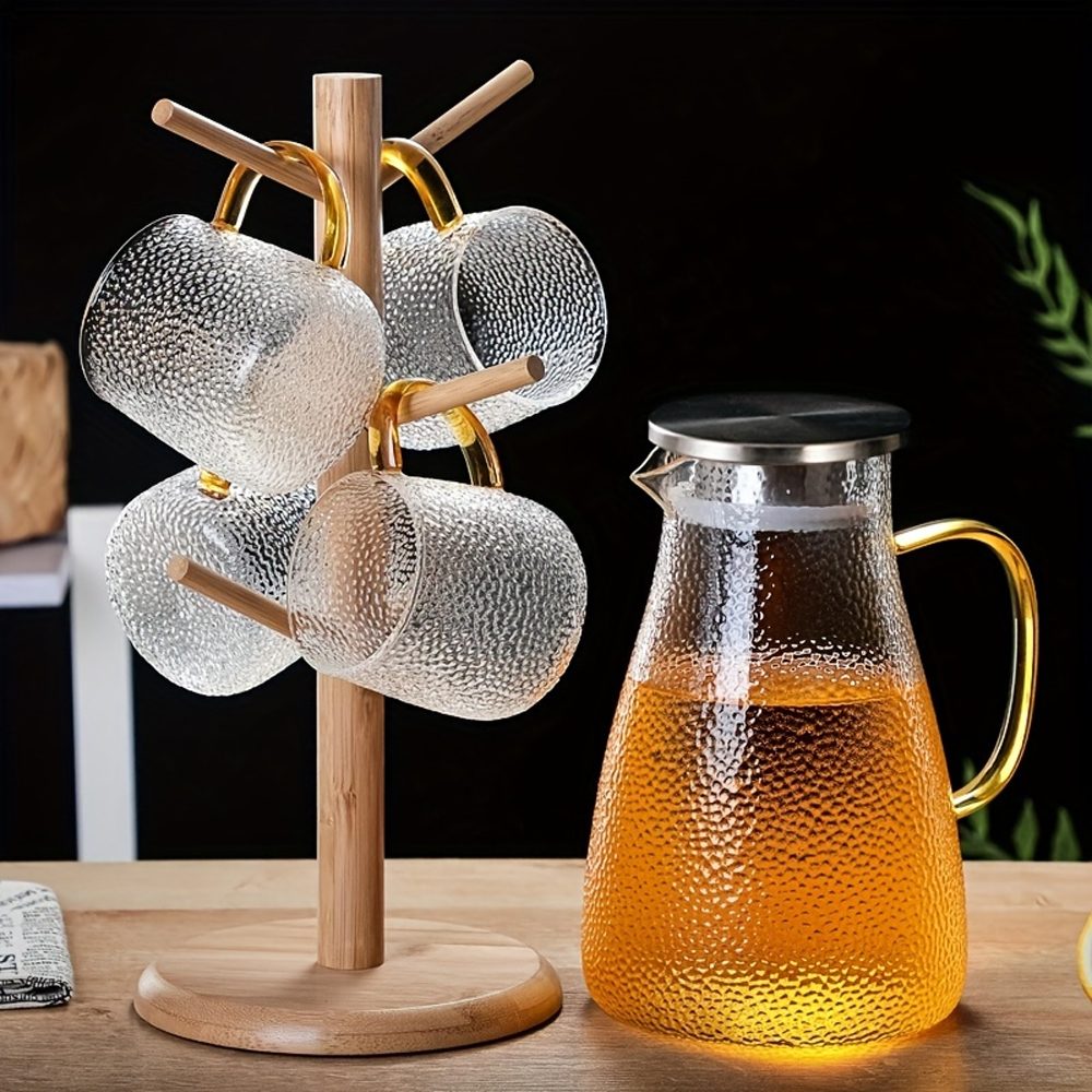 Set 6 cani, Quasar & Co.®, termorezistente, cafea/ceai, 300 ml, sticla borosilicata, transparent 5