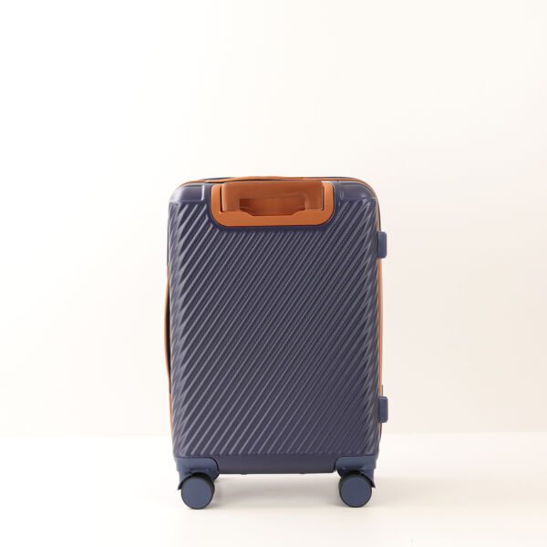 Set 3 trolere, Quasar & Co.®, S/M/L, valize, bagaje cu cifru, maner telescopic, geamantane cu 4 roti duble silentioase 360°, ABS, cate 2 compartimente cu buzunar, LUXOR, albastru - imagine 7