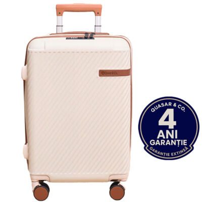 Troler mare Quasar & Co.®, 74x48x30 cm, bagaj de cala, valiza cu cifru, maner telescopic lung, geamantan cu 4 roti duble silentioase 360°, ABS, 2 compartimente cu buzunar, LUXOR, bej 7 Troler mare Quasar & Co.®, 74x48x30 cm, bagaj de cala, valiza cu cifru, maner telescopic lung, geamantan cu 4 roti duble silentioase 360°, ABS, 2 compartimente cu buzunar, LUXOR, bej 7