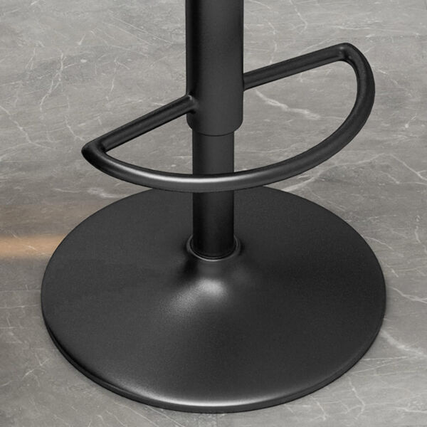 Set 2 scaune de bar, Quasar & Co.®, rotativ, sistem rotire 360°, inalt, reglabil pe inaltime, suport picioare, pretabil bucatarie, metal/piele ecologica/burete, CLEO, beige - imagine 6