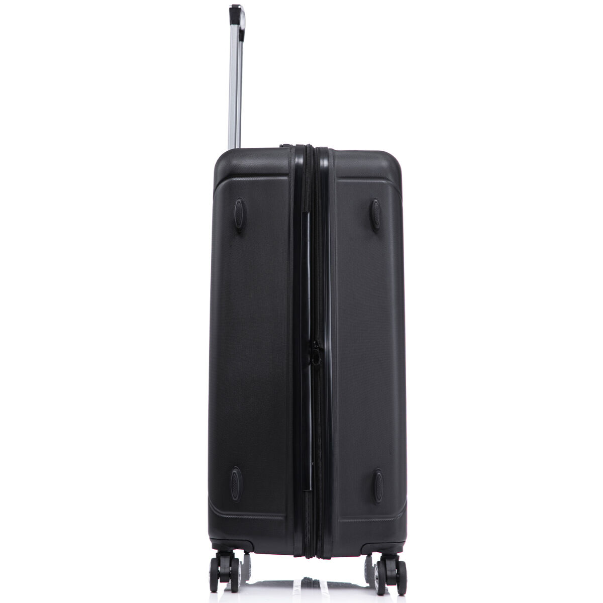 Troler mare extensibil Quasar & Co.®, 76.5x51x32-37cm, bagaj de cala, troller avion cu fermoar antifurt, cifru, maner telescopic, geamantan cu 4 roti duble silentioase 360°, valiza ABS 3 mm, 2 compartimente cu buzunar, SMART, negru 6 Troler mare extensibil Quasar & Co.®, 76.5x51x32-37cm, bagaj de cala, troller avion cu fermoar antifurt, cifru, maner telescopic, geamantan cu 4 roti duble silentioase 360°, valiza ABS 3 mm, 2 compartimente cu buzunar, SMART, negru 6