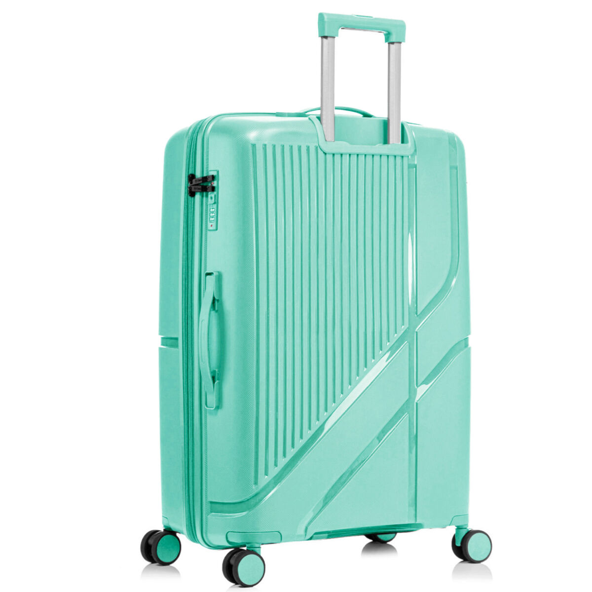 Set 3 trolere Quasar & Co.®, S/M/L, cabina/cala, valize cu fermoar antifurt, bagaje cu cifru, maner telescopic, geamantane cu 4 roti duble silentioase 360°, Mediu-Mare-extensibile, PP, cate 2 compartimente cu buzunar, AERO, verde 5 Set 3 trolere Quasar & Co.®, S/M/L, cabina/cala, valize cu fermoar antifurt, bagaje cu cifru, maner telescopic, geamantane cu 4 roti duble silentioase 360°, Mediu-Mare-extensibile, PP, cate 2 compartimente cu buzunar, AERO, verde 5
