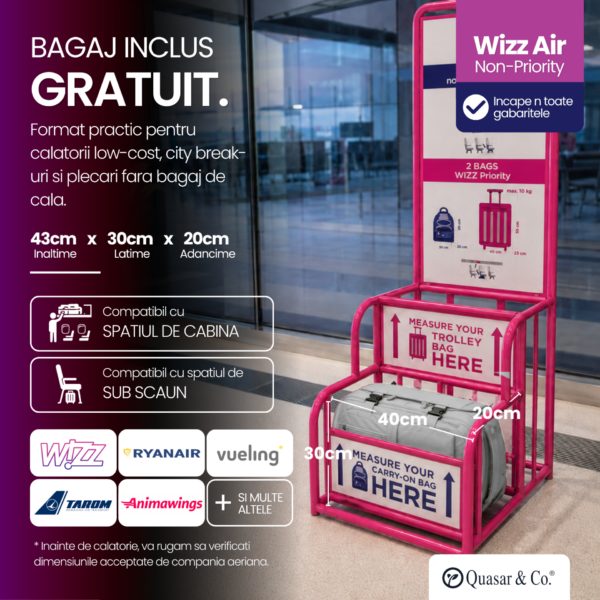 Rucsac bagaj de mana avion Quasar & Co.®, extensibil 43x30x20-28 cm, rucsac calatorie/voiaj multifunctional, impermeabil, compartiment pantofi, compartiment laptop, sistem agatare pe troler, pretabil drumetii/scoala, cu USB, textil, gri deschis - imagine 5