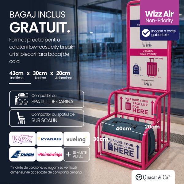 Rucsac bagaj de mana avion Quasar & Co.®, extensibil 43x30x20-28 cm, rucsac calatorie/voiaj multifunctional, impermeabil, compartiment pantofi, compartiment laptop, sistem agatare pe troler, pretabil drumetii/scoala, cu USB, textil, ATLAS, verde inchis - imagine 5